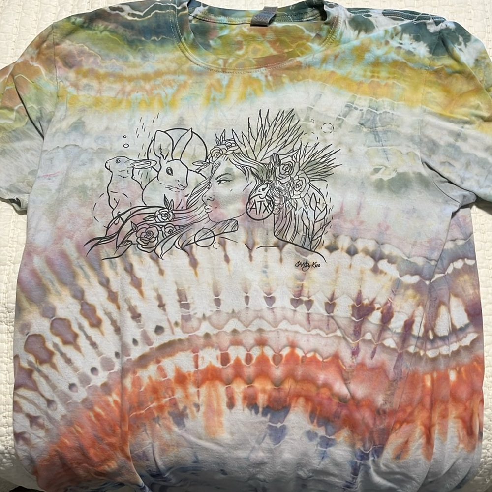 Home made tie dye, ACL 2021 rock n recycle shirt!!!